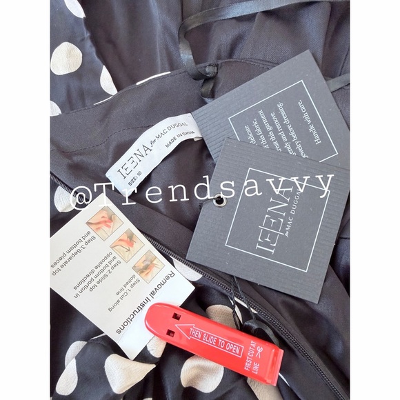 ANTHROPOLOGIE Mac Duggal One Shoulder Polka Dot Sheath Gown Maxi Dress 10 NWT - Picture 15 of 17